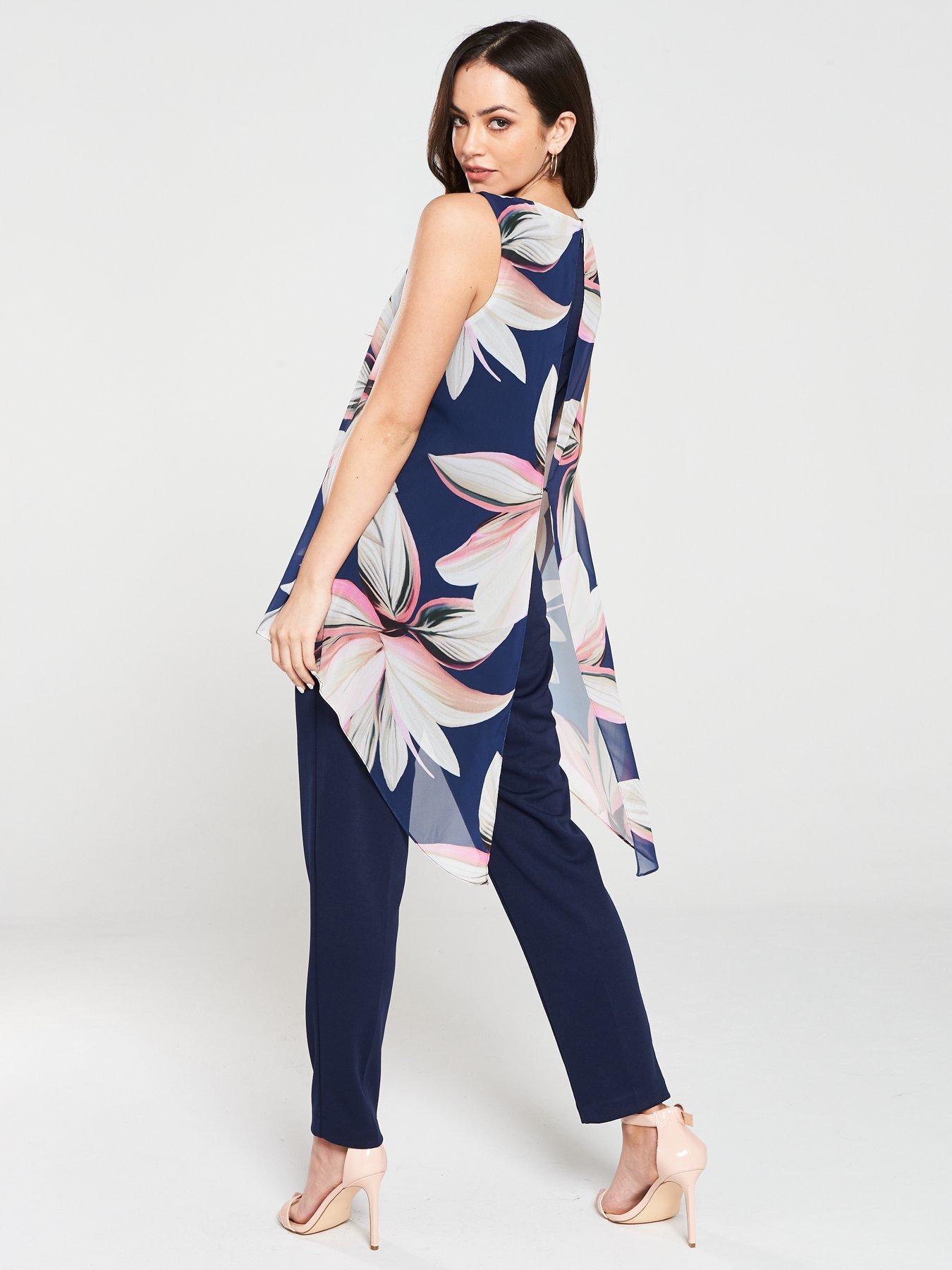 wallis split front jumpsuit