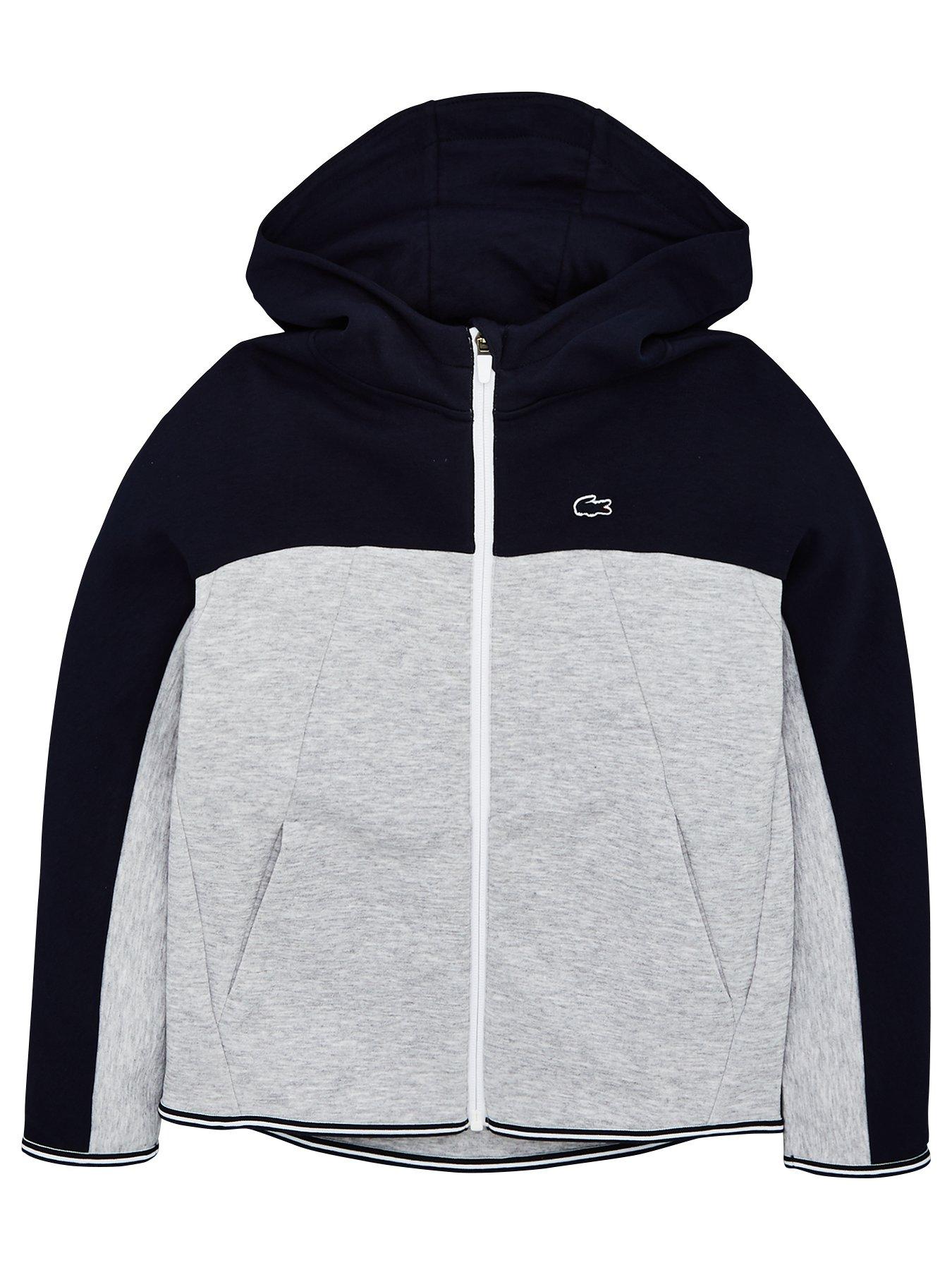 Lacoste Boys Zip Through Colour Block Hoodie review