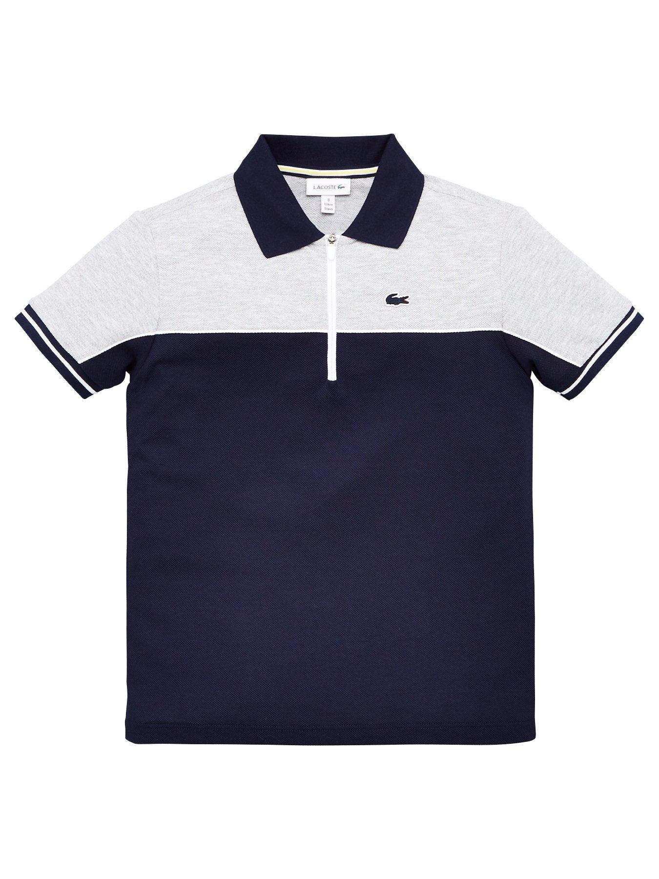 lacoste zip polo