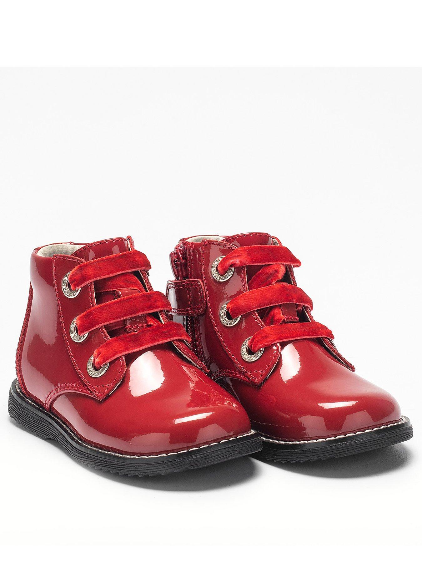 red patent boots uk
