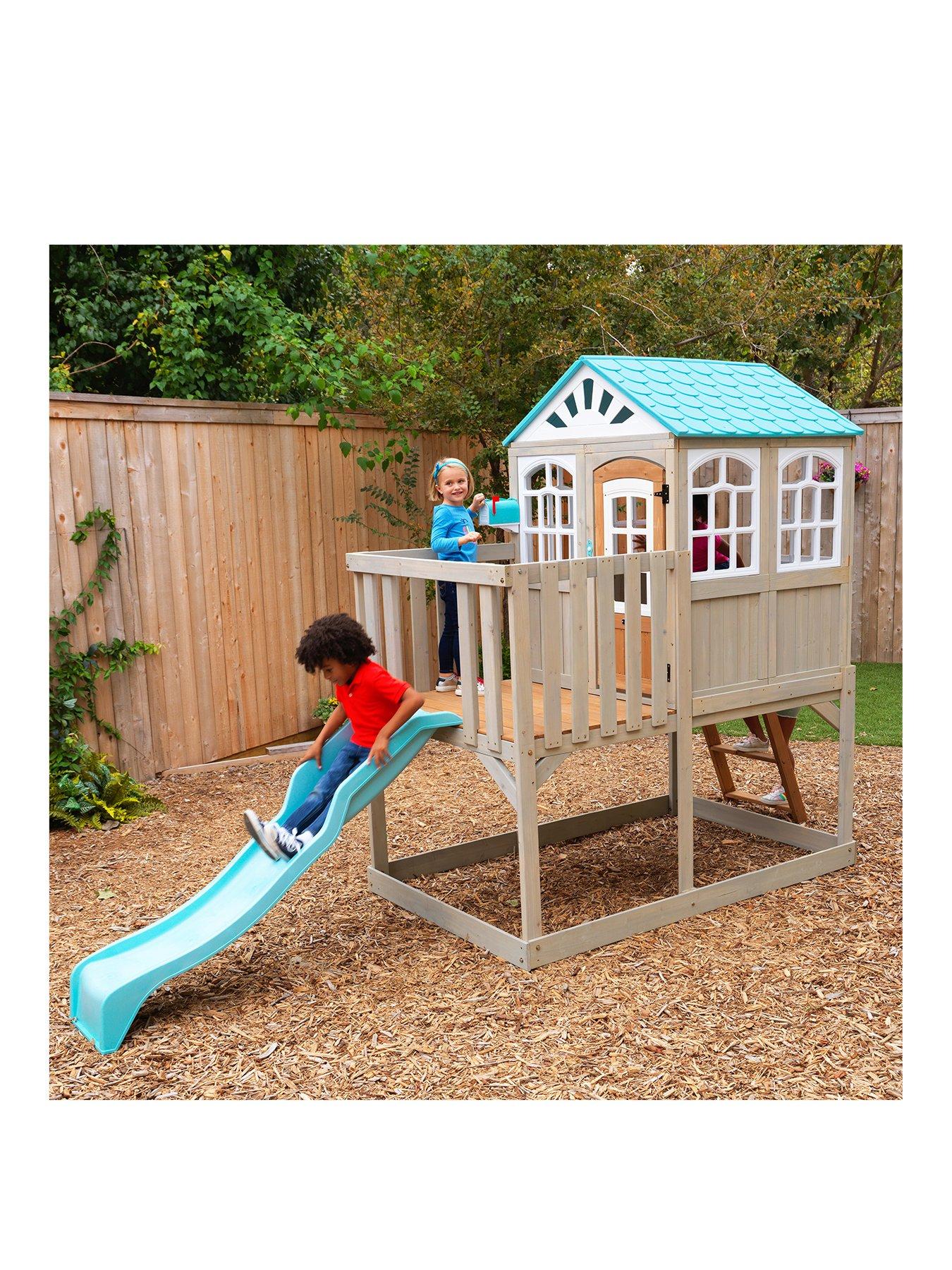 kidkraft playhouse with slide