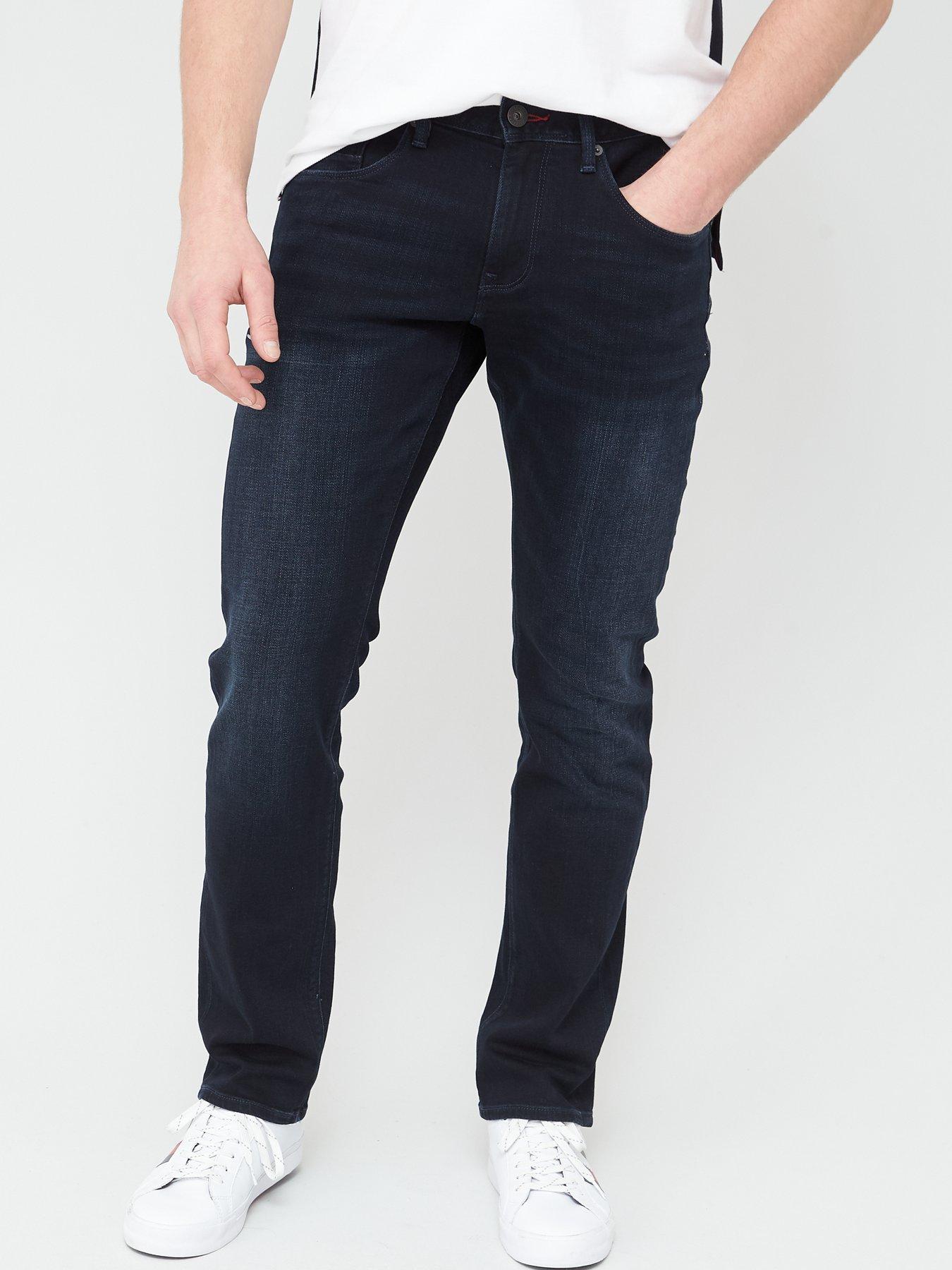 Tommy Hilfiger Denton Straight Fit Jeans - Dark Navy | very.co.uk