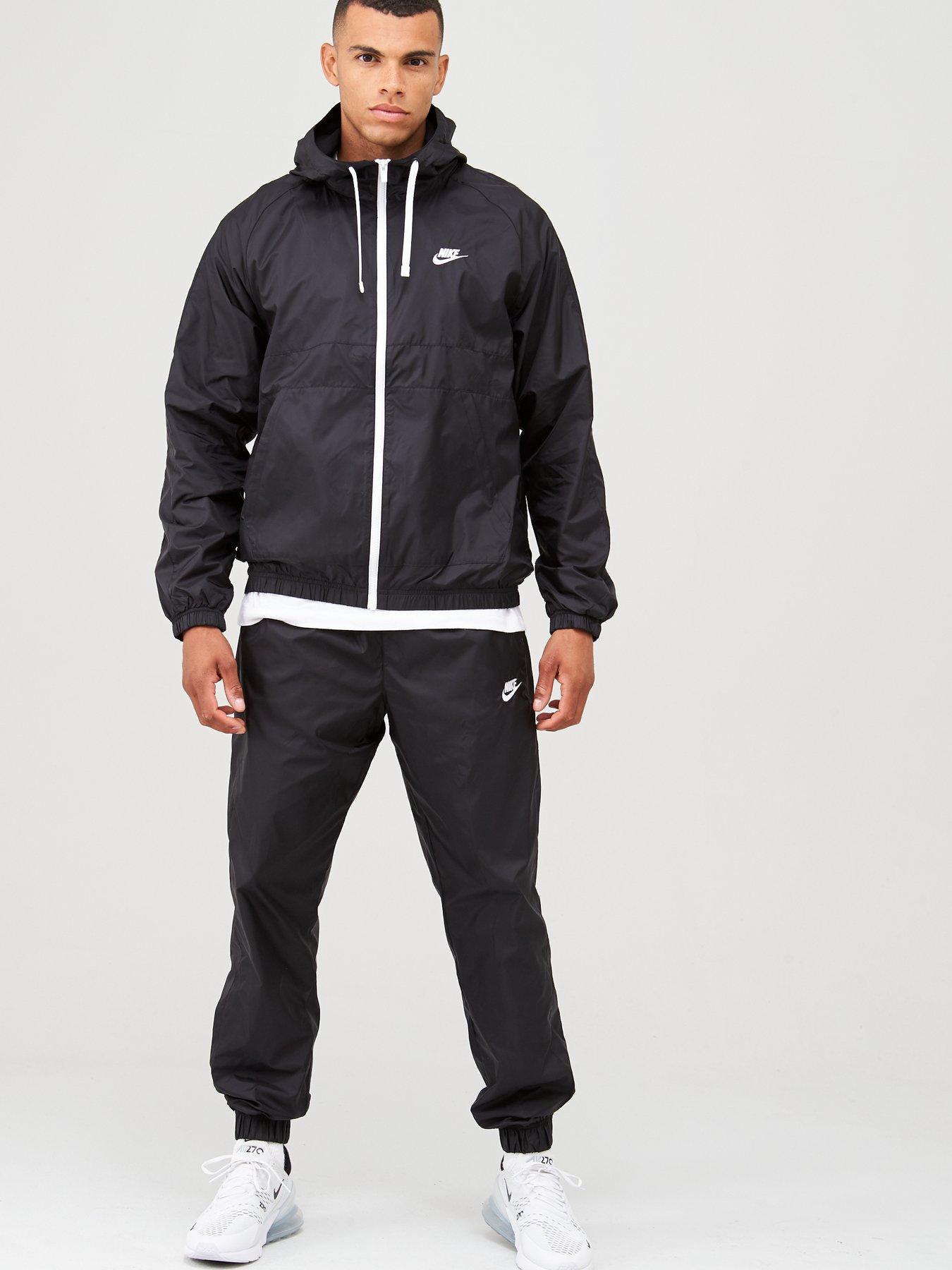 grey black nike tracksuit