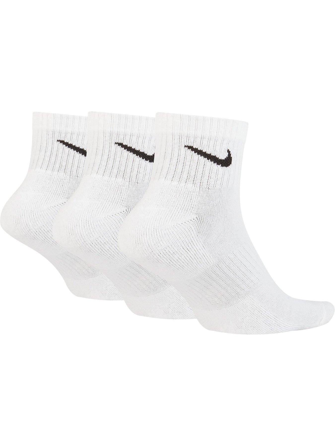 nike ankle socks white