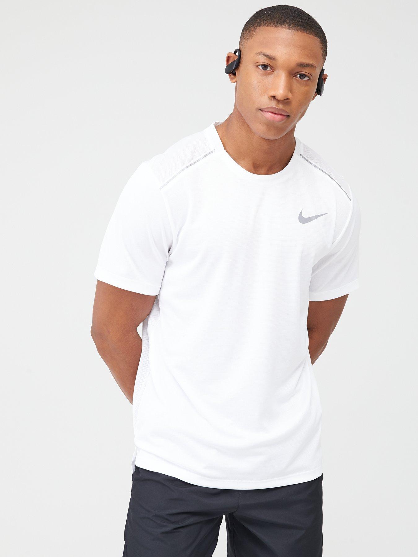 nike miler t shirt white
