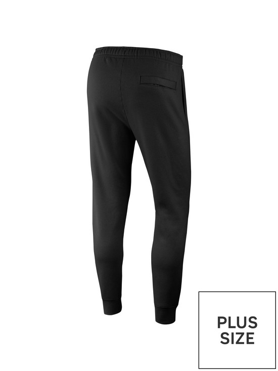 stillFront image of nike-sportswear-plus-size-club-fleece-joggers-black