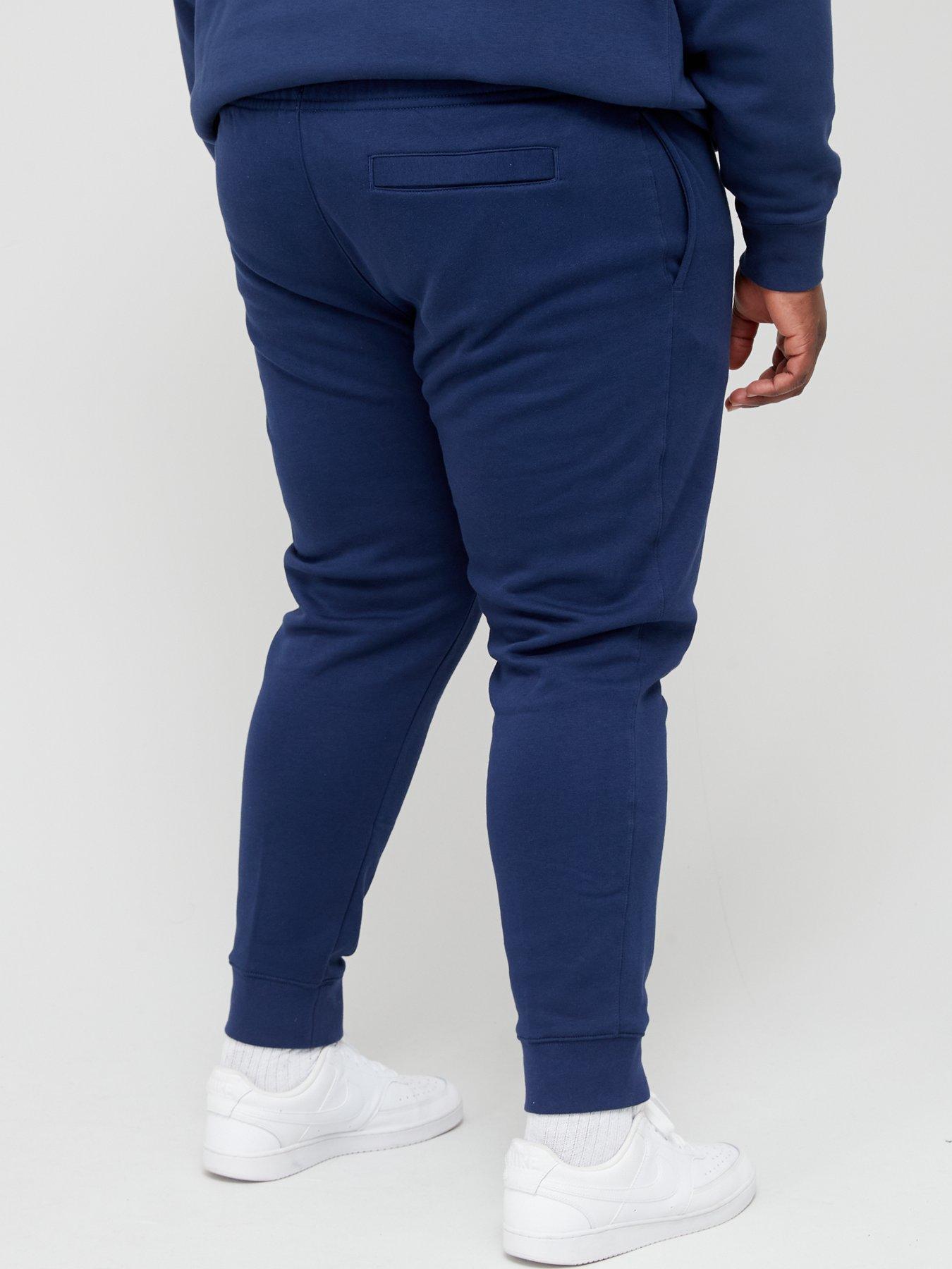 nike club navy joggers