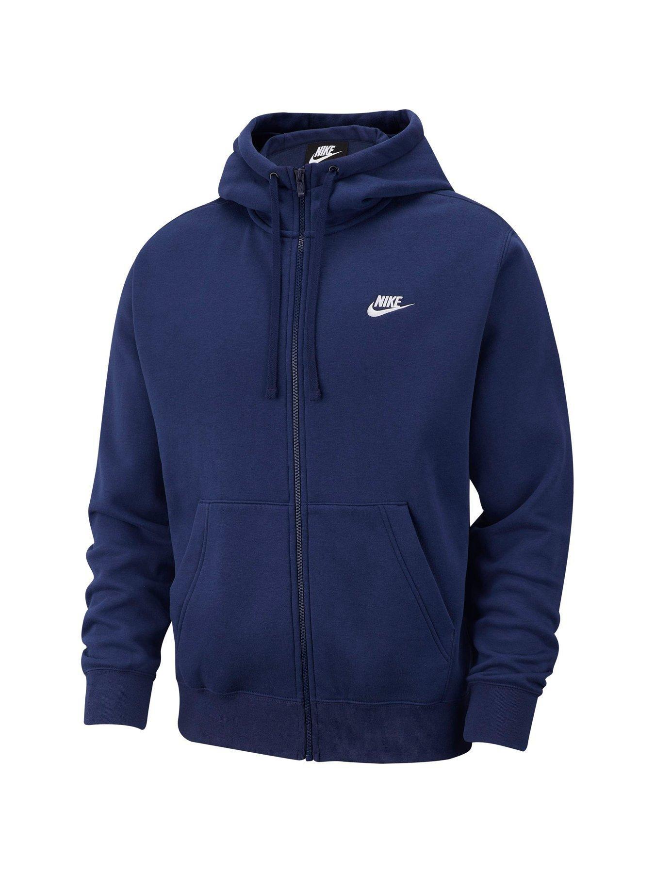 nike club fleece navy