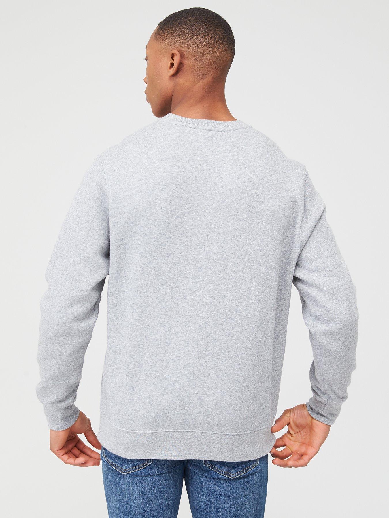 Nike Sportswear Club Fleece Crew Neck Sweat - Dark Grey | Very.co.uk