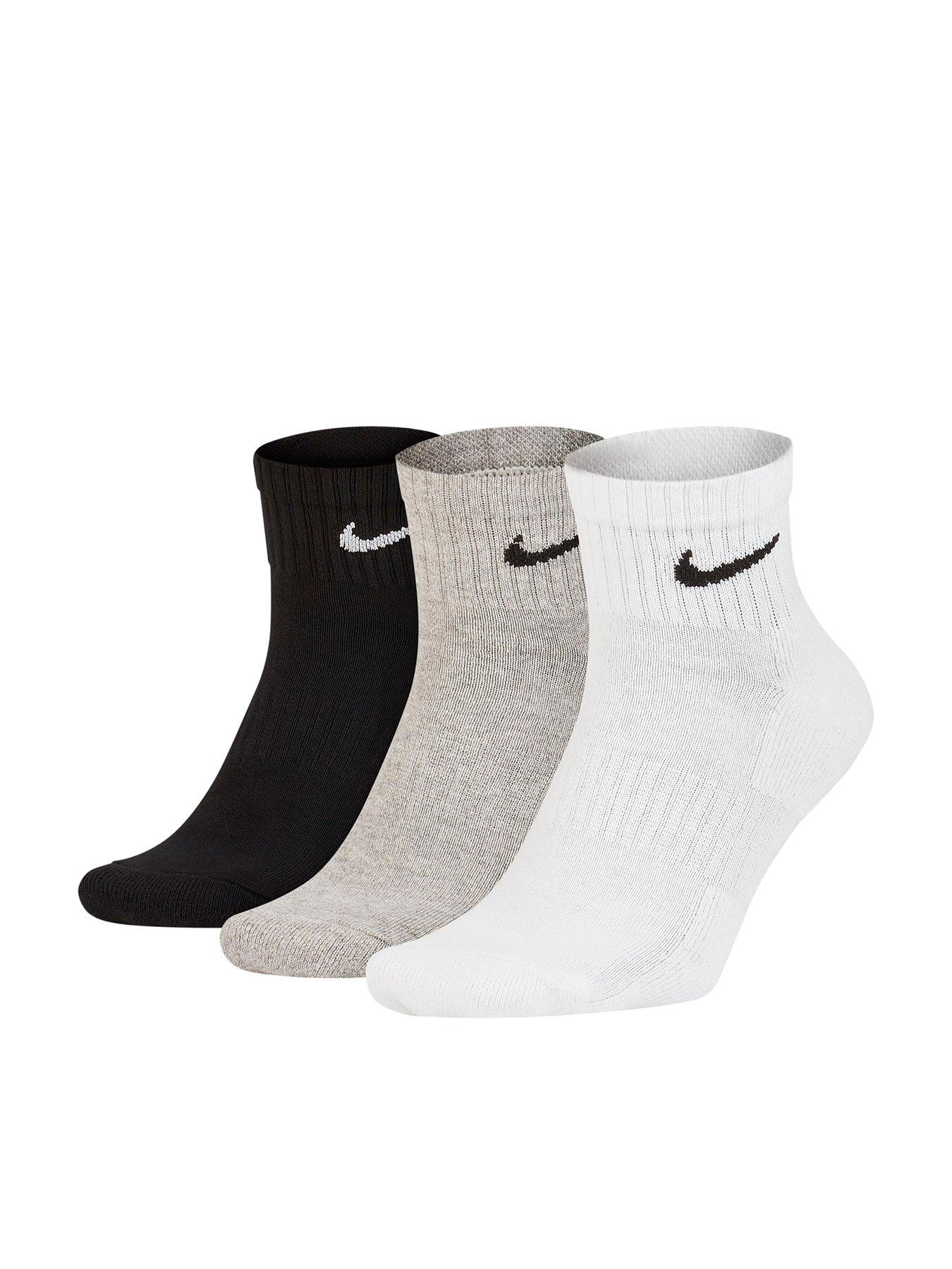 Nike Everyday Cushion Ankle Socks (3 Pack) - Multi | very.co.uk