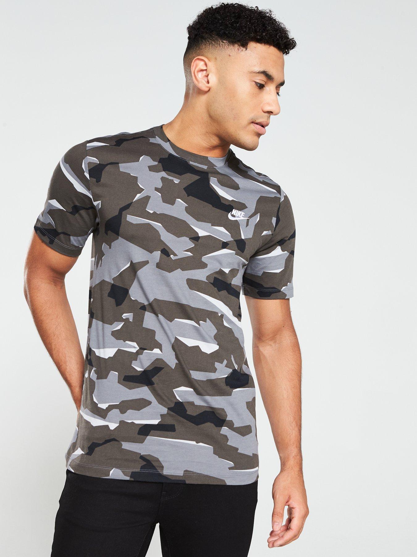 nike grey camo t shirt