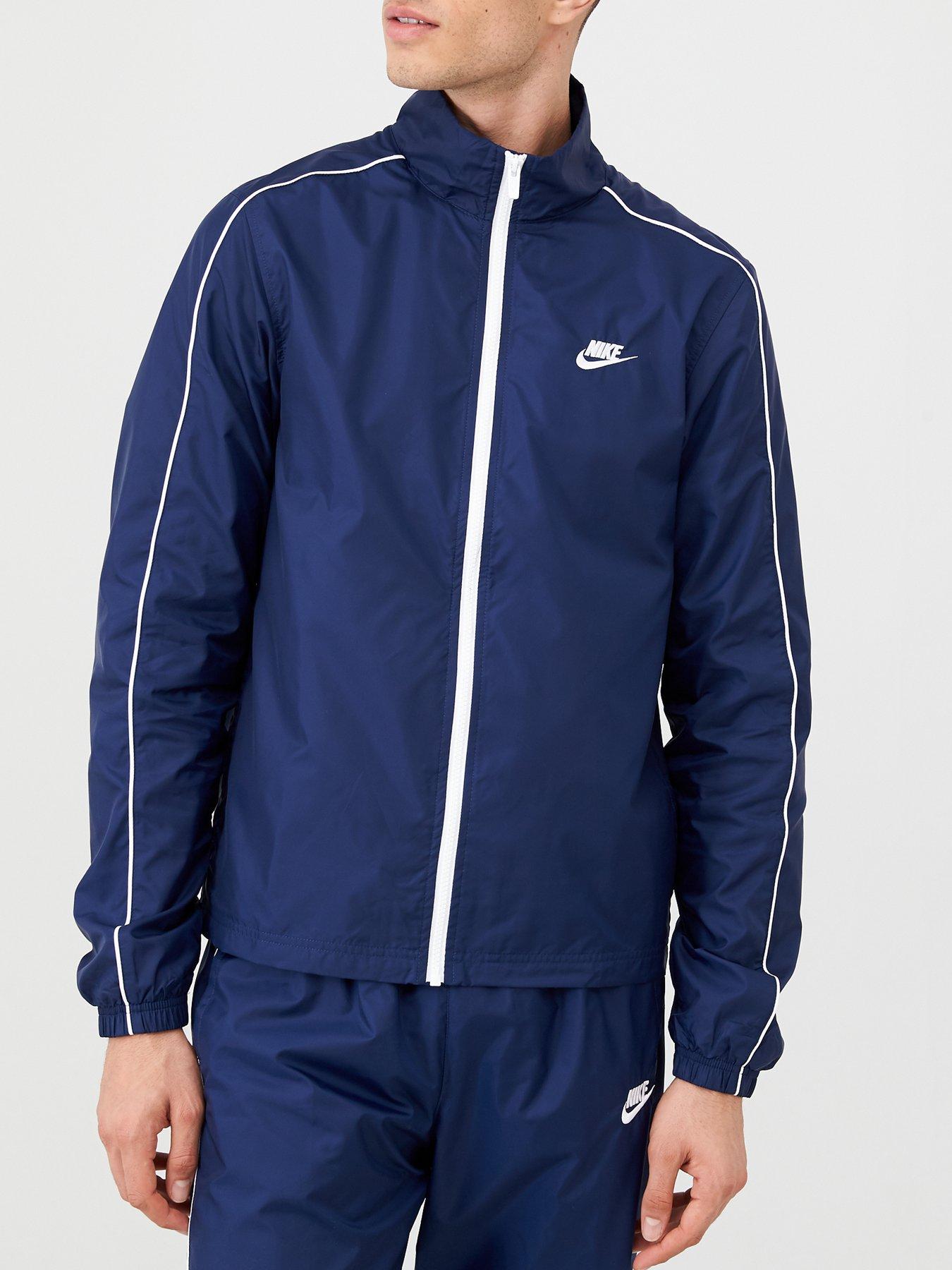 nike tracksuit navy blue