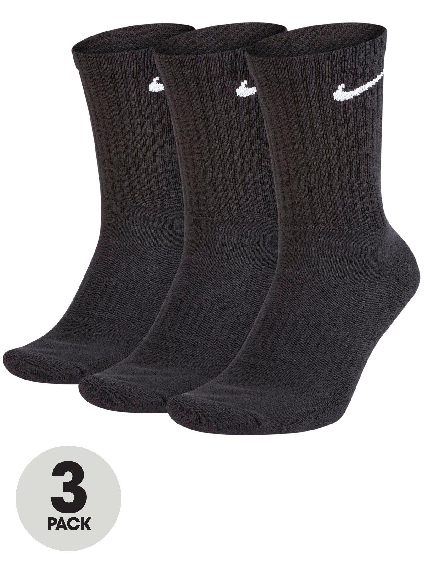 Nike - Everyday Cushioned - Unisex - Calcetines - Negro - M