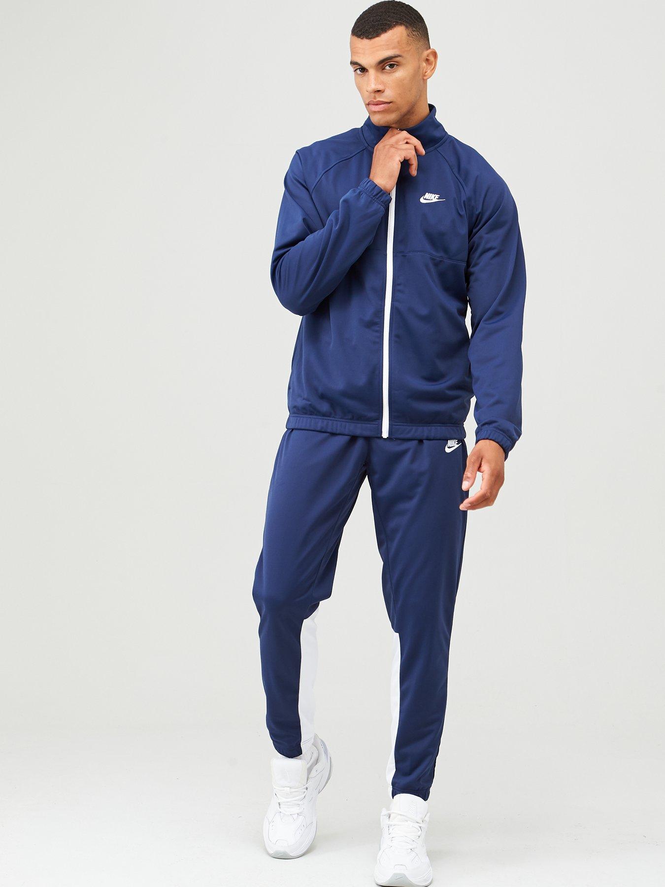 navy blue nike tracksuit