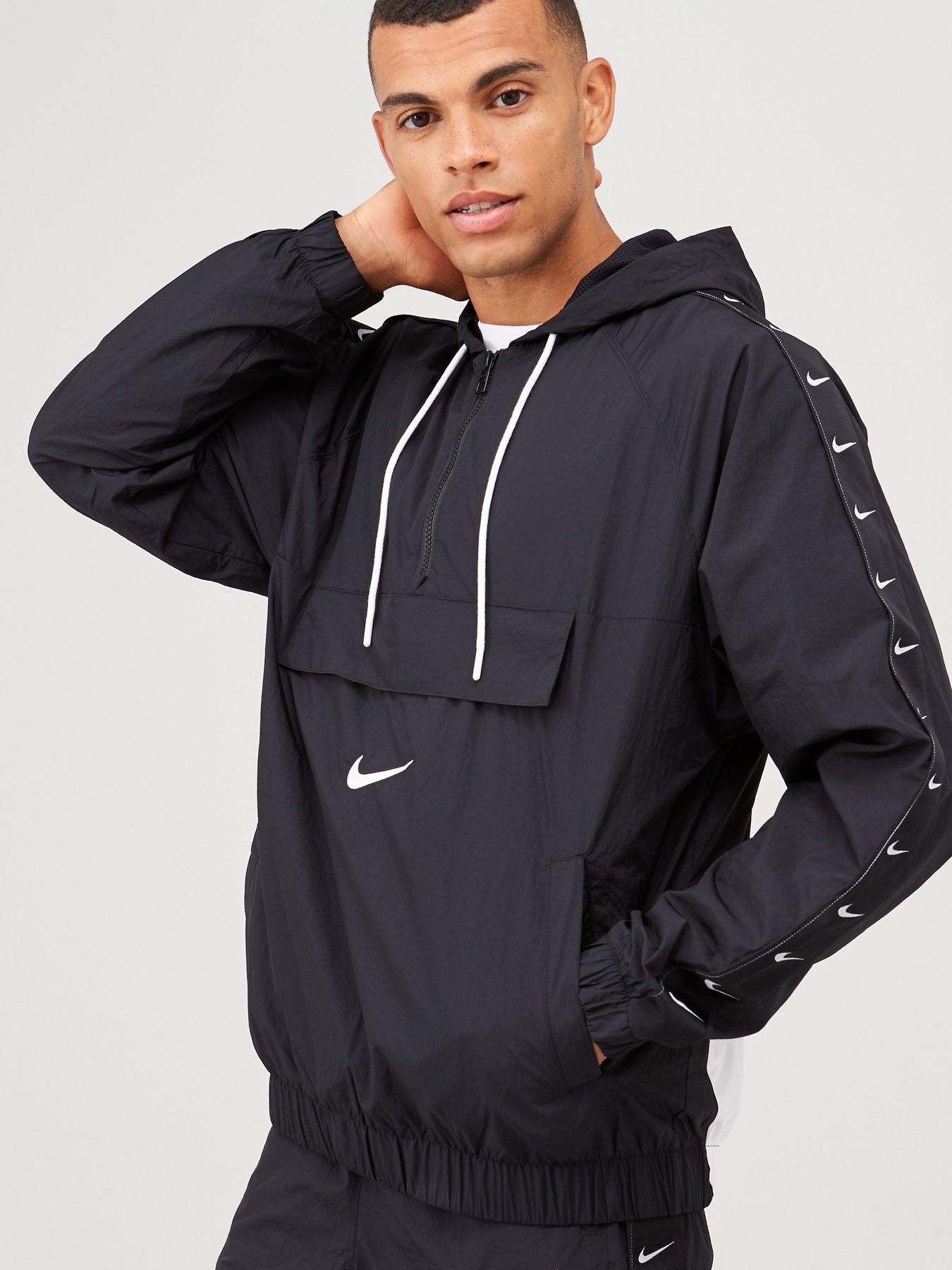 nike nsw swoosh woven half zip jacket