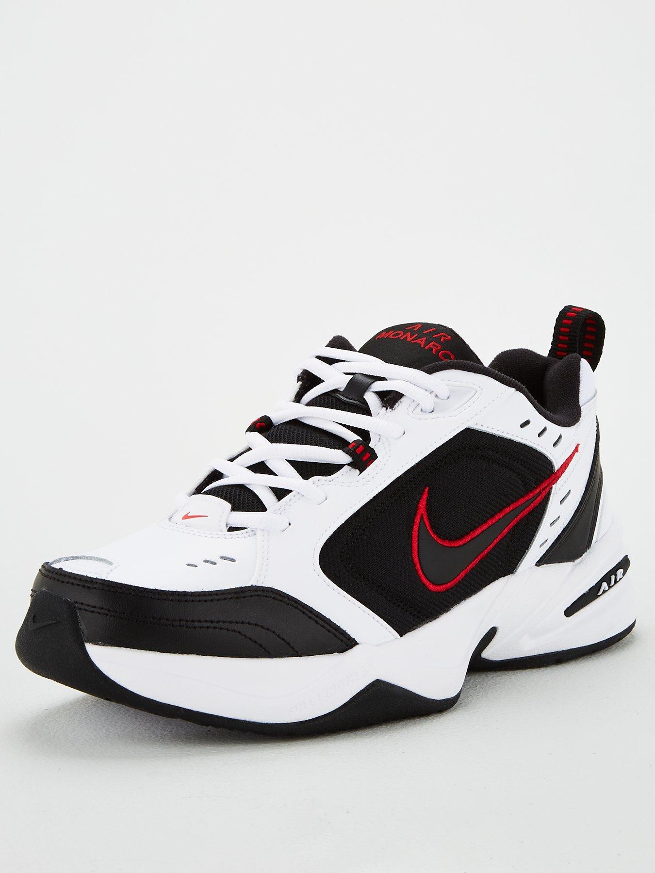 nike air monarch white black