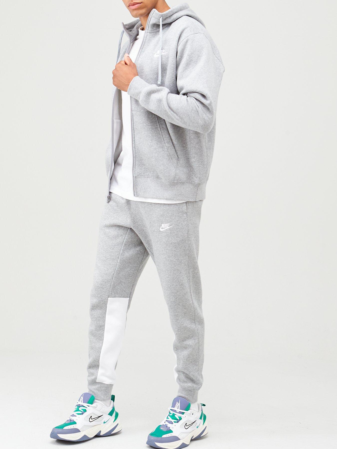 Overblijvend Clip vlinder collegegeld Nike Sportswear Club Fleece Full Zip Hoodie - Dark Grey | very.co.uk