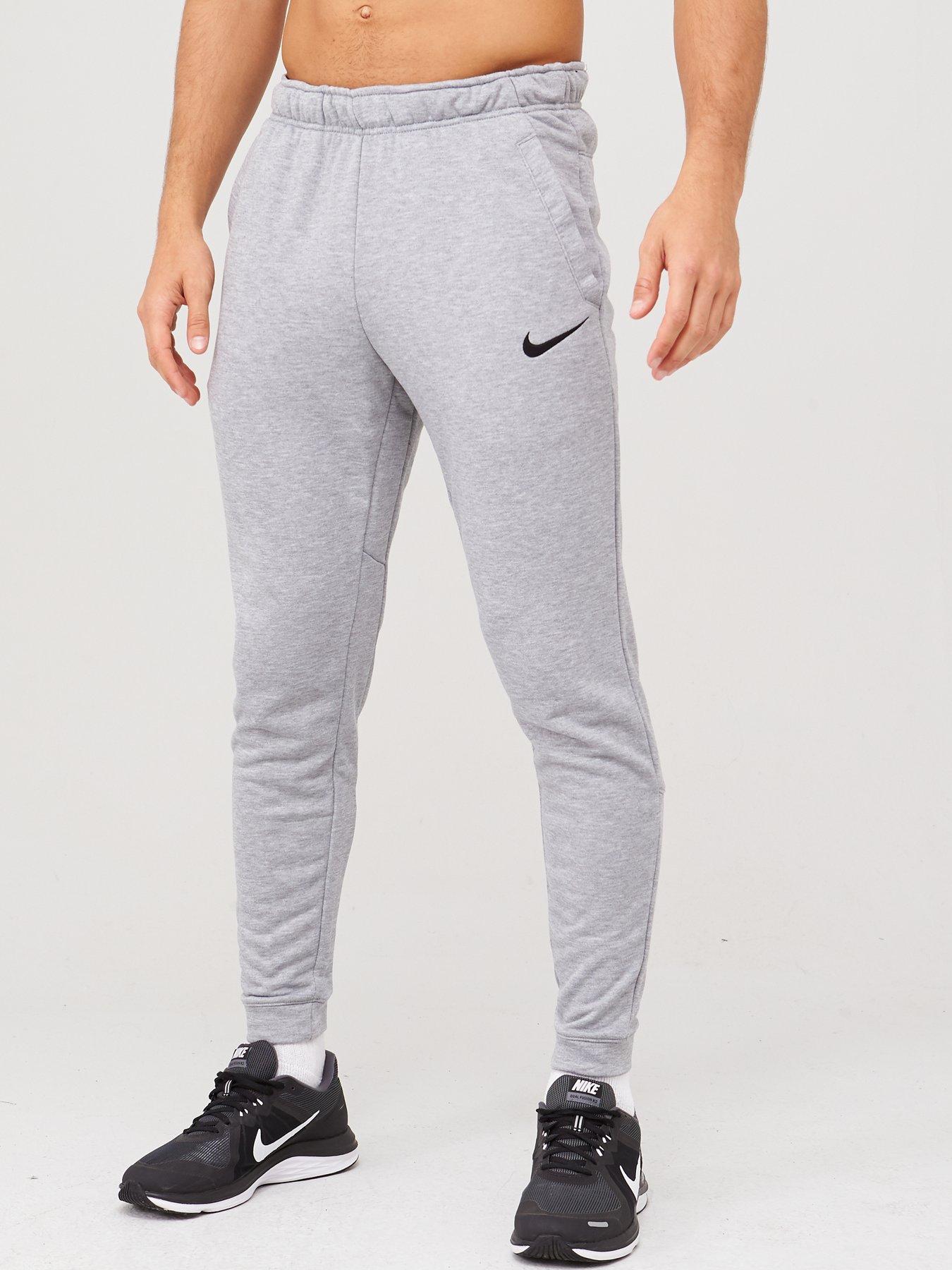 nike training tapered joggers grey