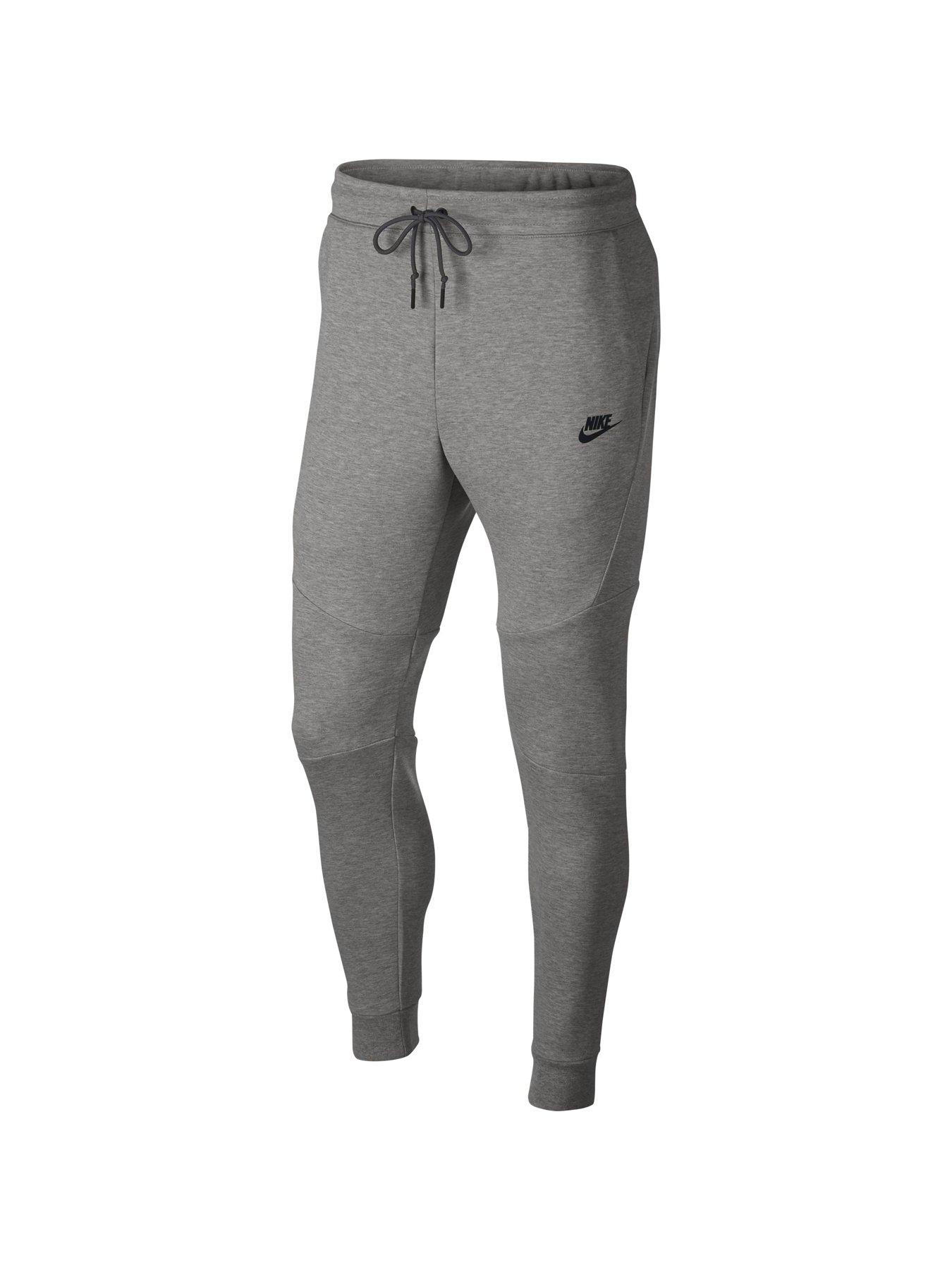 nike tech fleece tracksuit black and grey