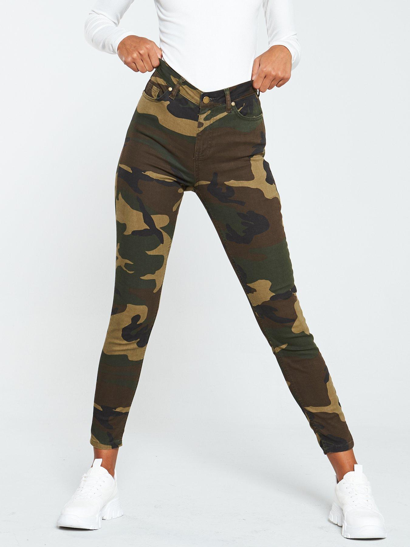jeans camouflage print