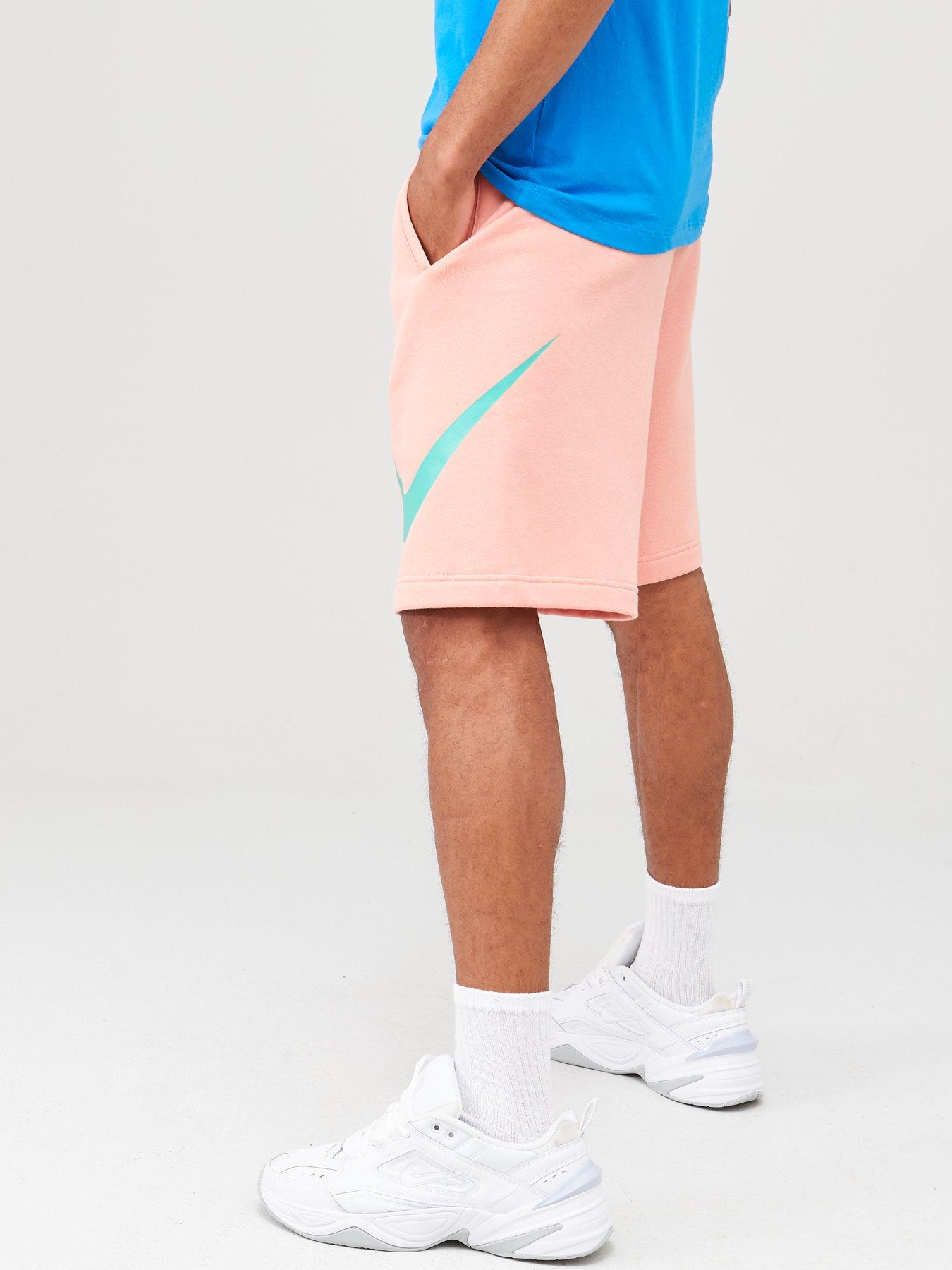 nike club shorts pink