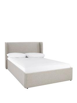 Camden Fabric Ottoman Double Bed Frame - Bed Frame With Memory Mattress
