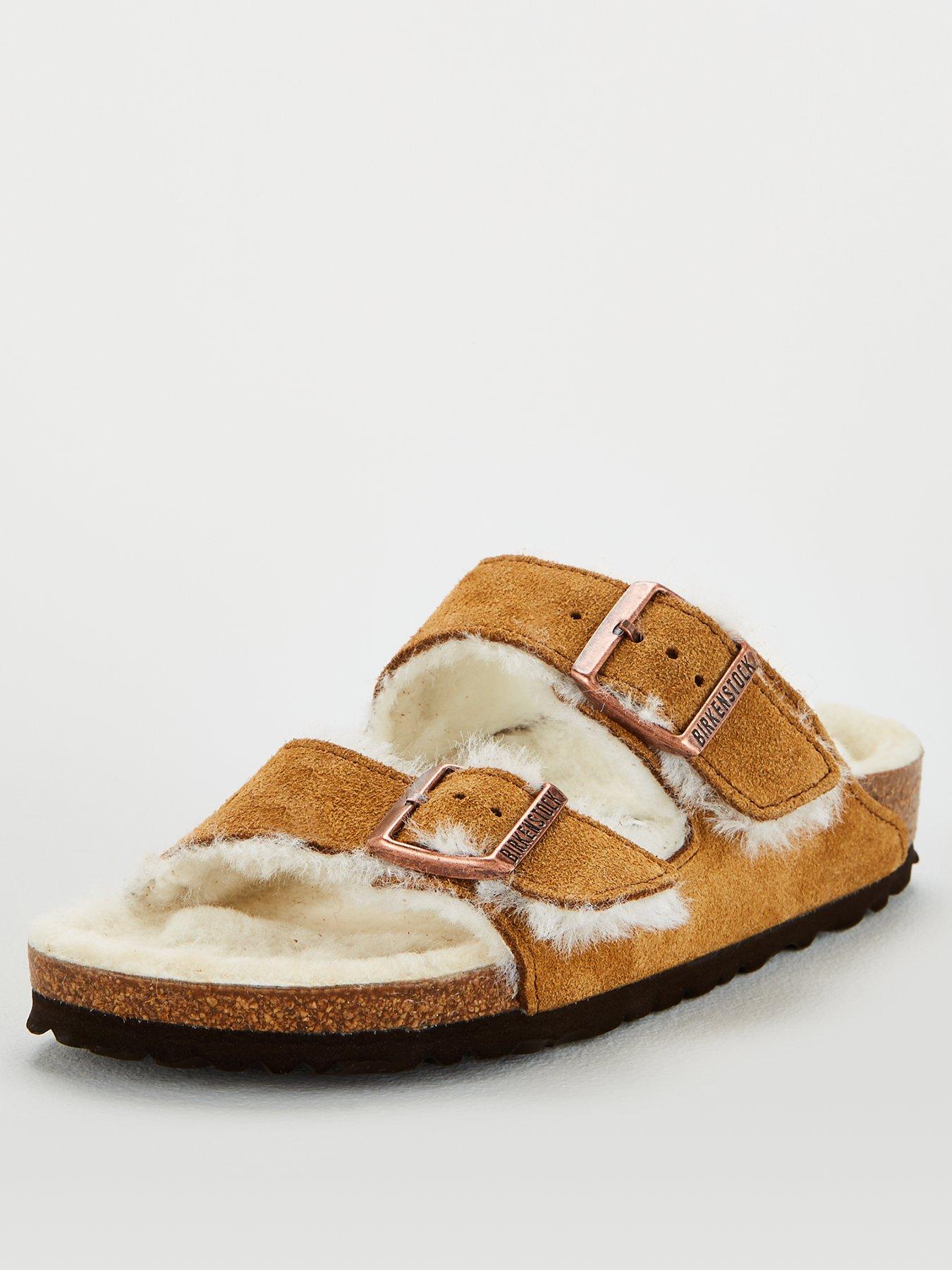 birkenstock shearling mink