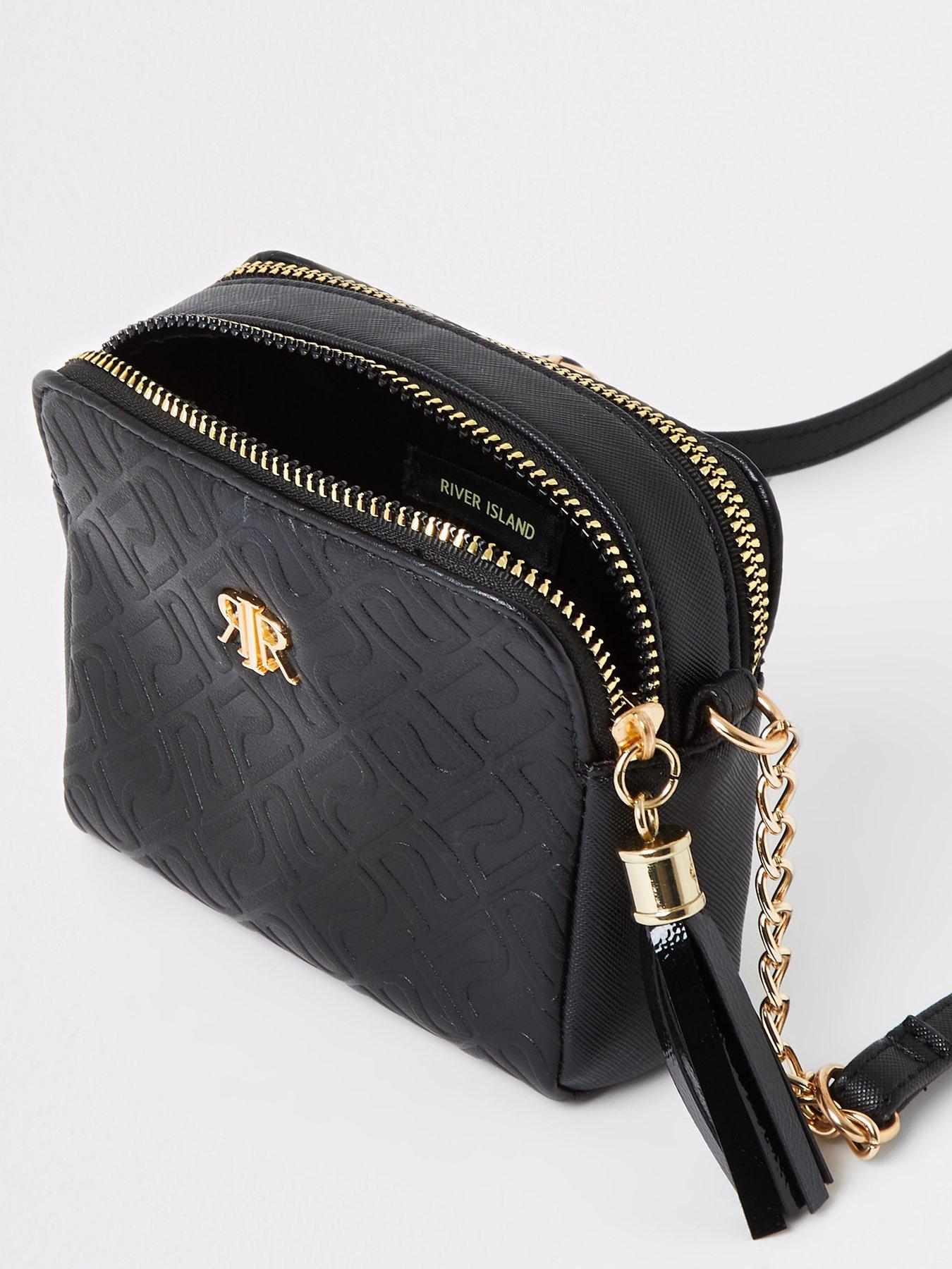 girls black ri monogram backpack