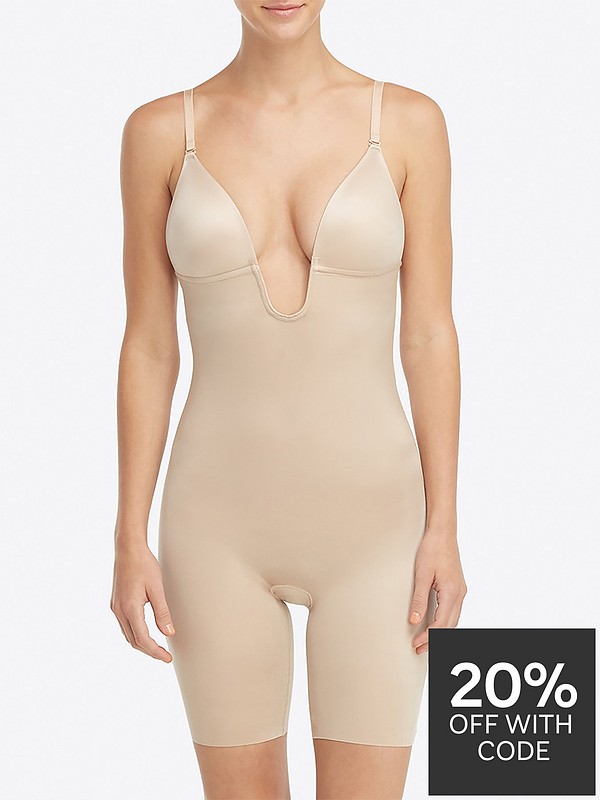 Spanx Women's OnCore Mid-Thigh Bodysuit : : Clothing, Shoes &  Accessories
