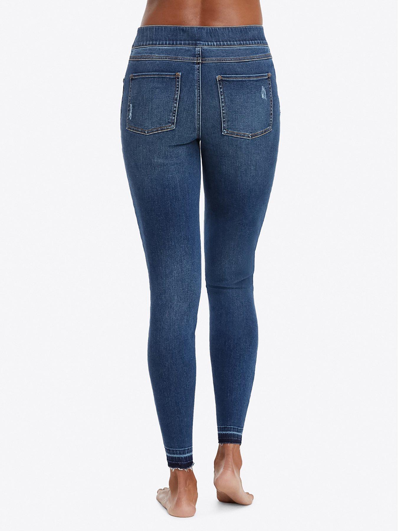 Spanx Distressed Skinny Jeans - Leggings from  UK