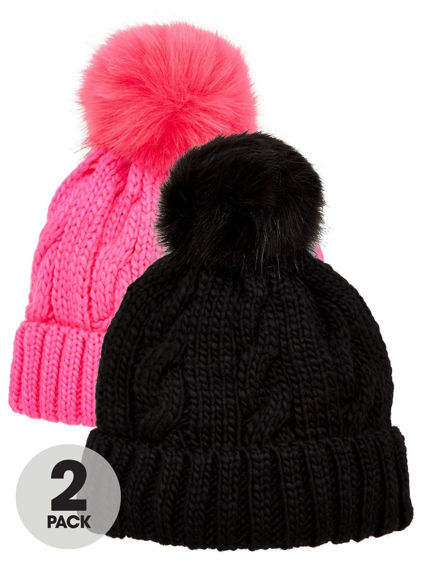 black baby bobble hat