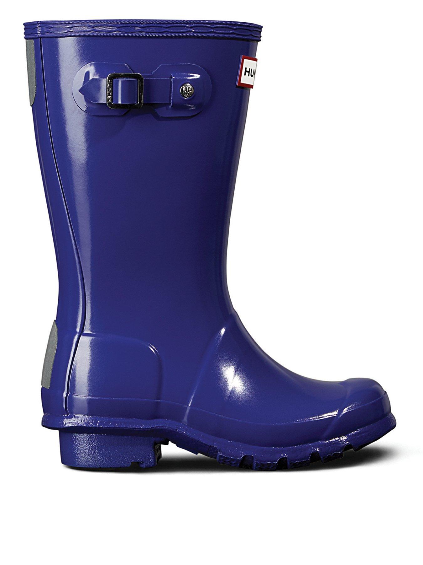 purple hunter wellies