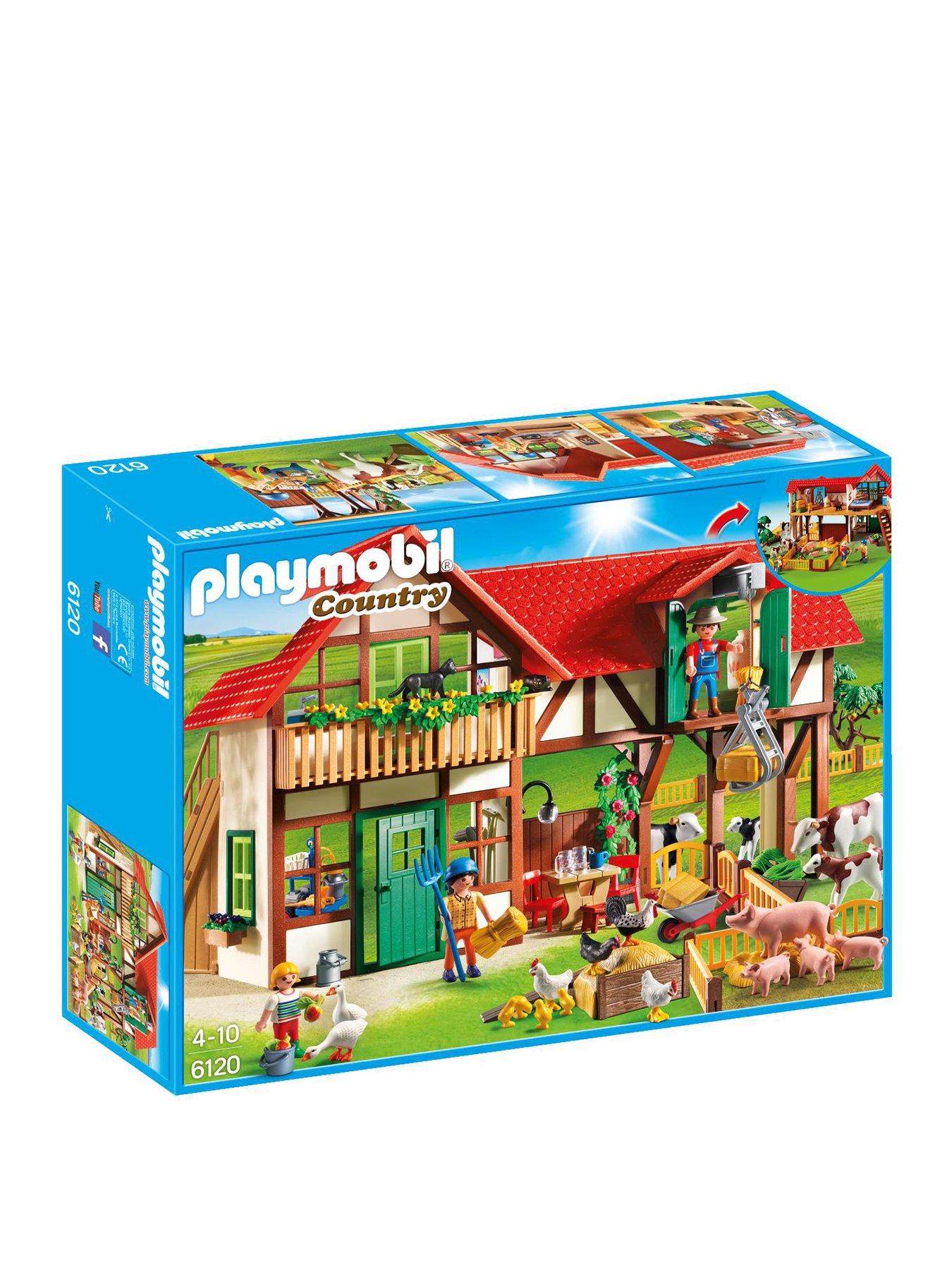 playmobil large farm 6120 asda