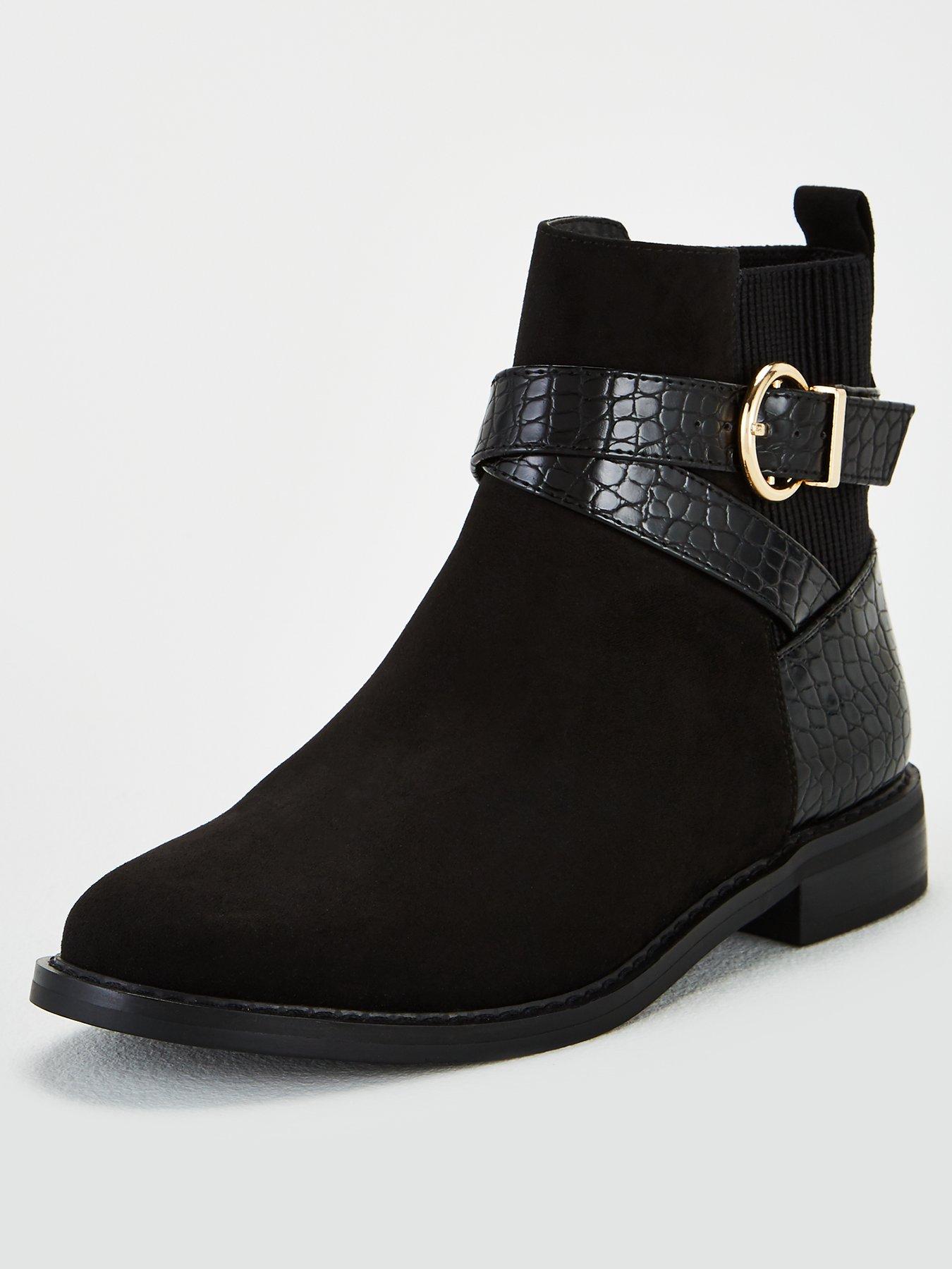 flat ankle boots uk