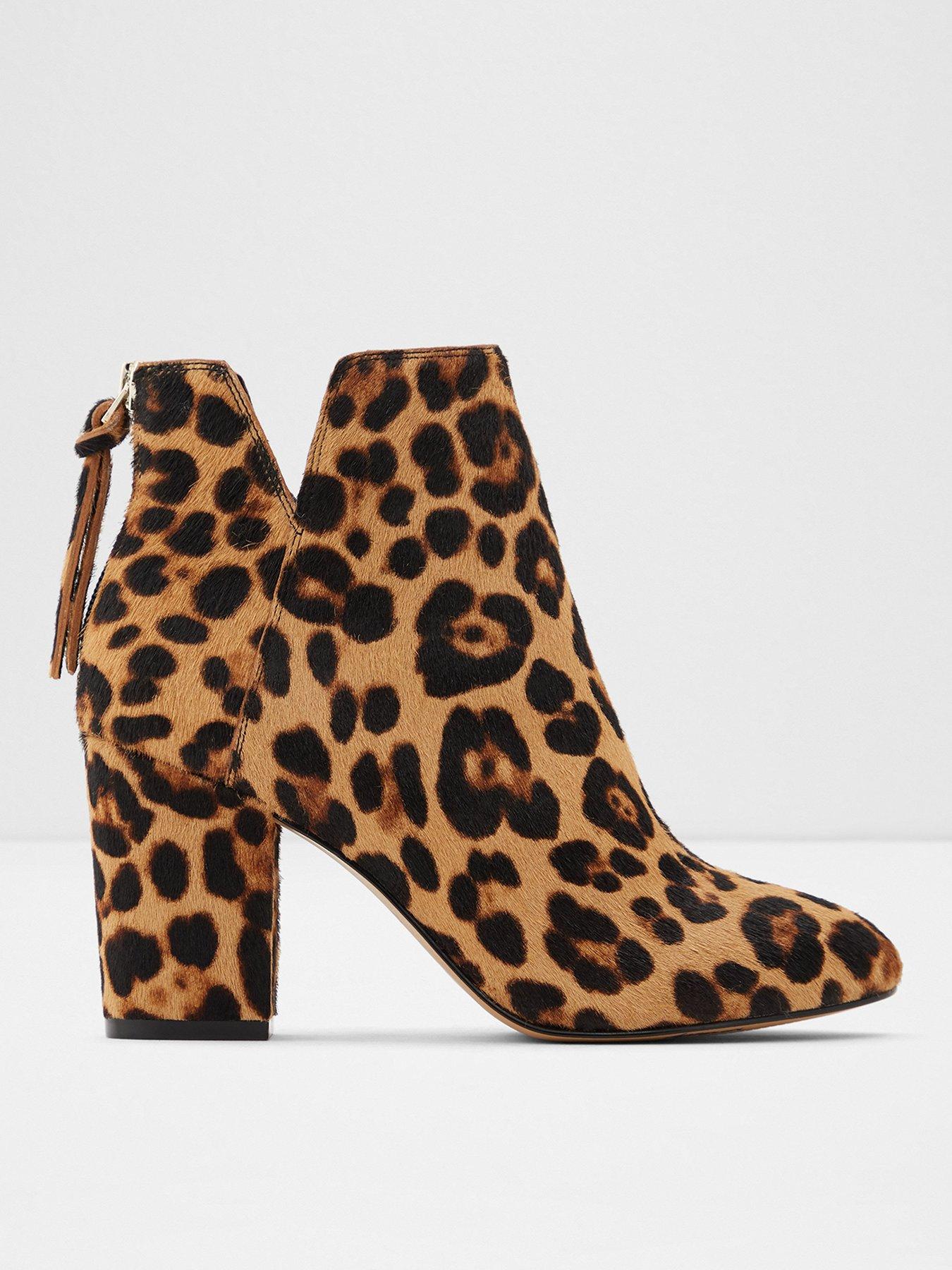 animal print ankle boots uk