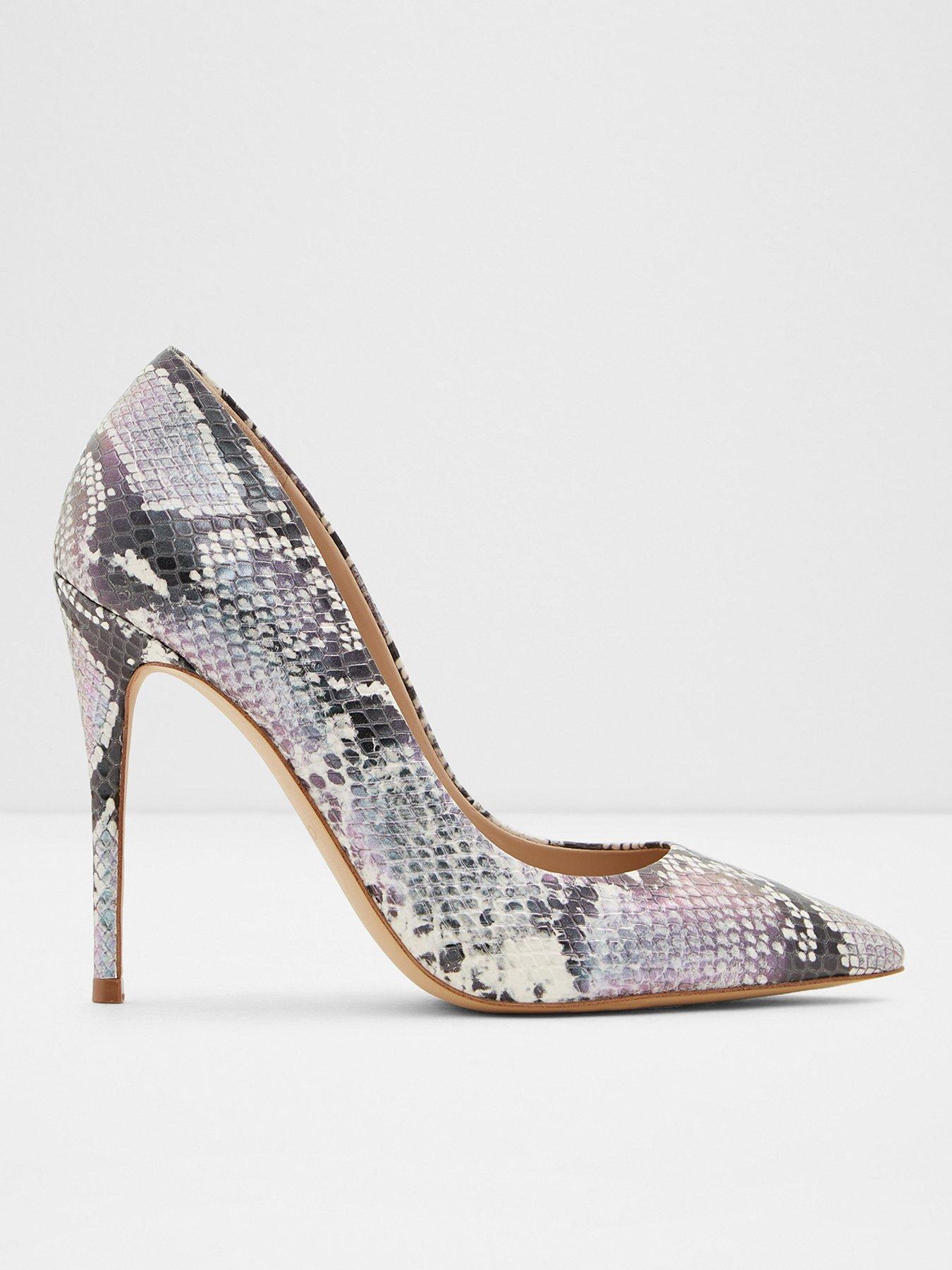 snake print court shoes uk