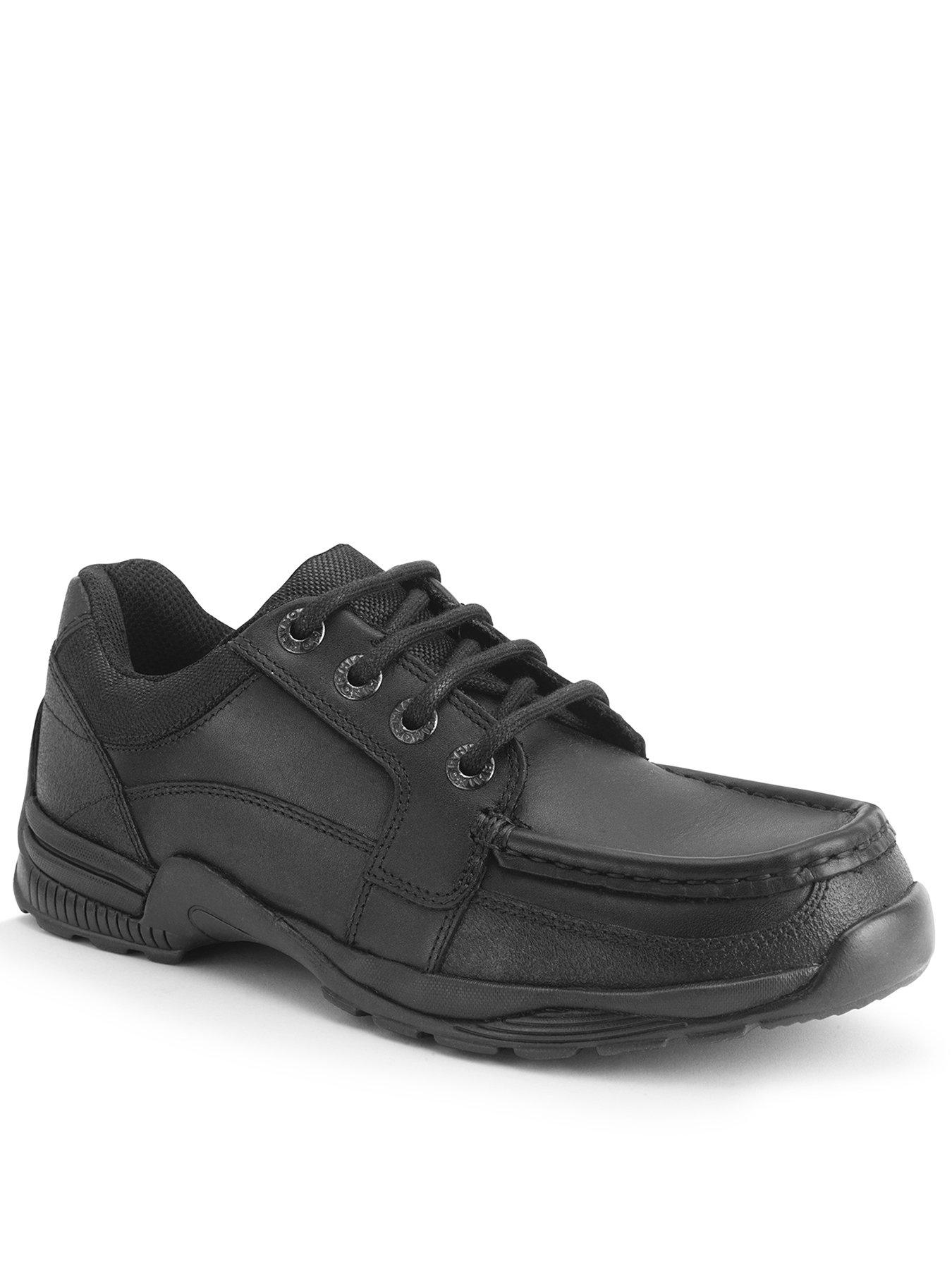  Boys Dylan School Shoes - Black Leather