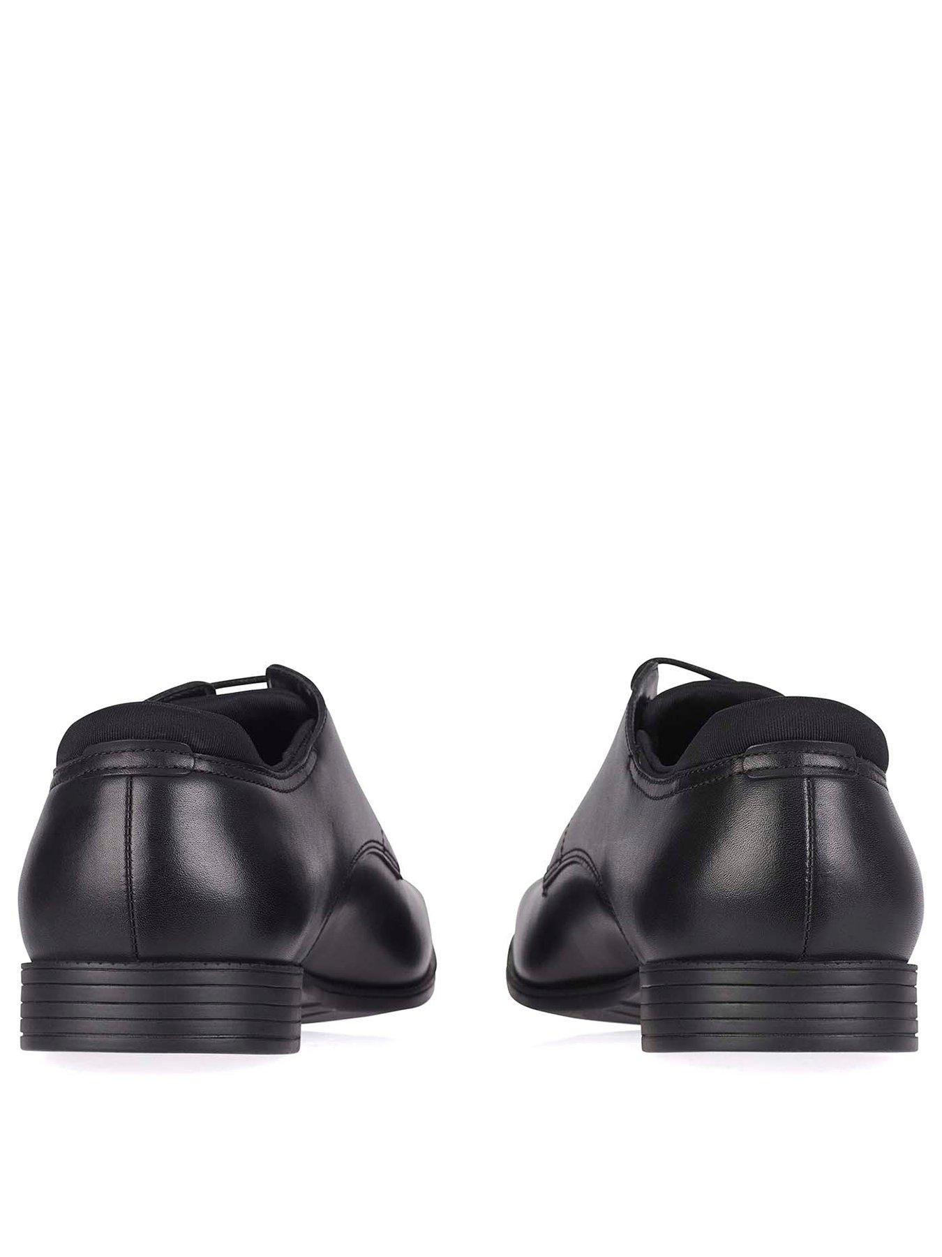  Academy Lace Up School Shoes - Black