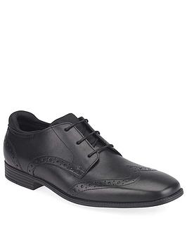 Start-Rite Boys Tailor Smart Lace Up School Shoes - Black Leather