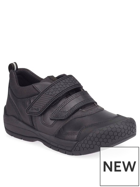 start-rite-strikenbspleather-durable-double-riptape-boys-school-shoes-black