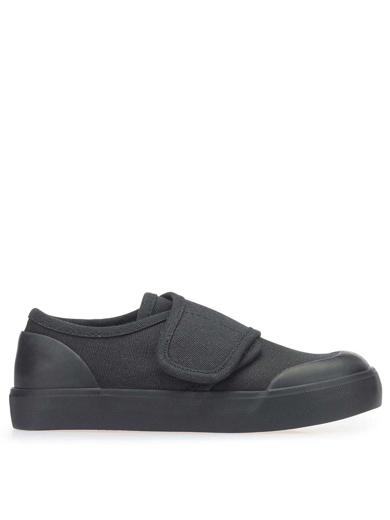 Black canvas outlet plimsolls