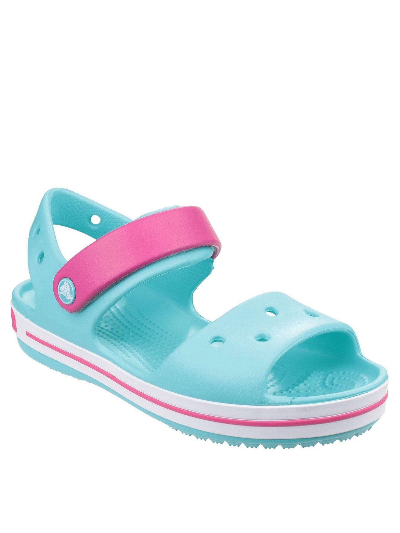 pink crocs without holes