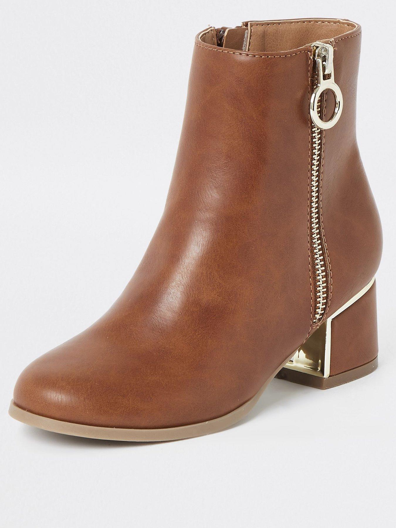 river island block heel boots