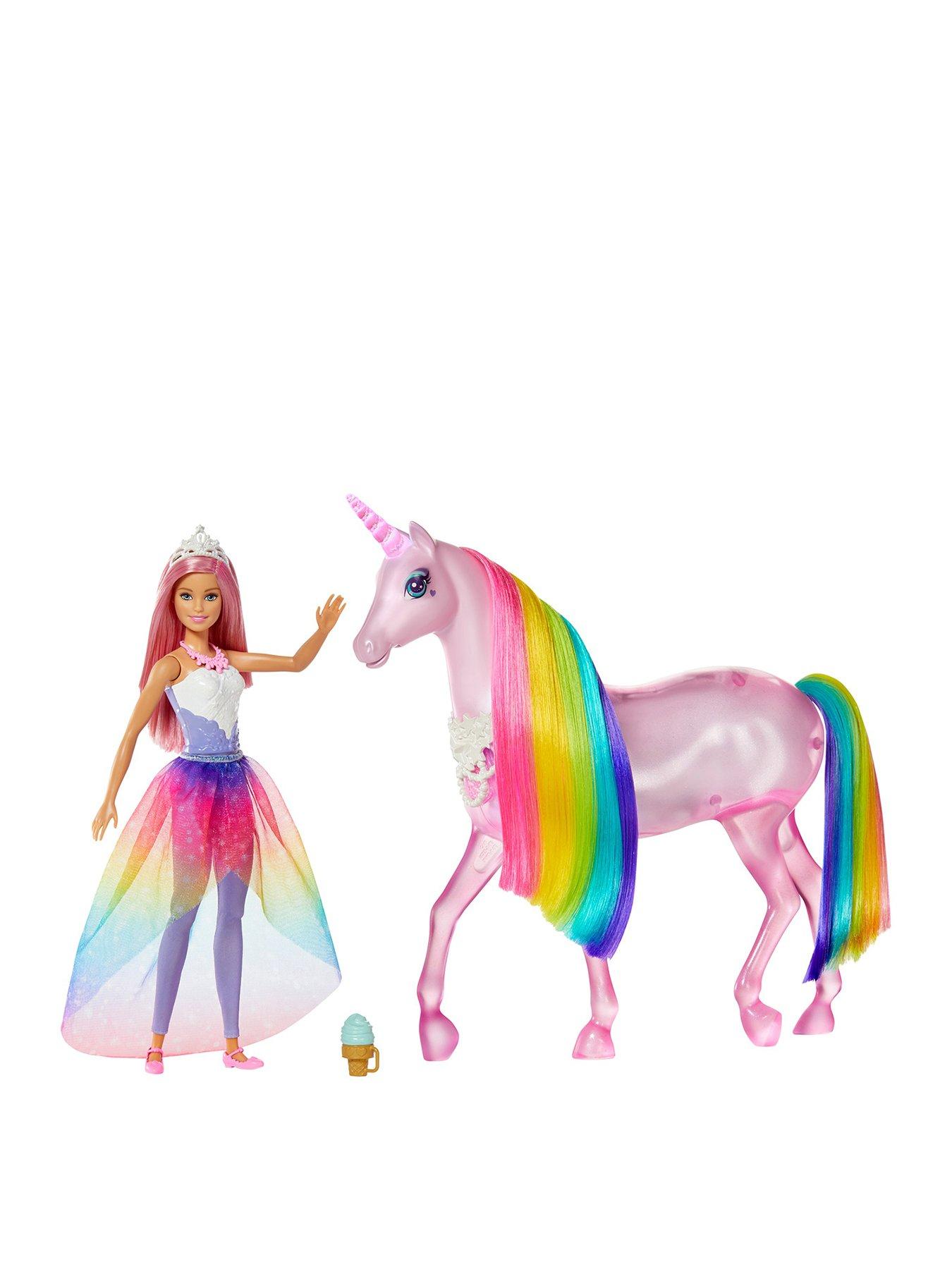 barbie dreamtopia princess doll and unicorn