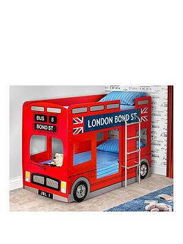 Product photograph of Julian Bowen London Bus Bunk Bed from very.co.uk