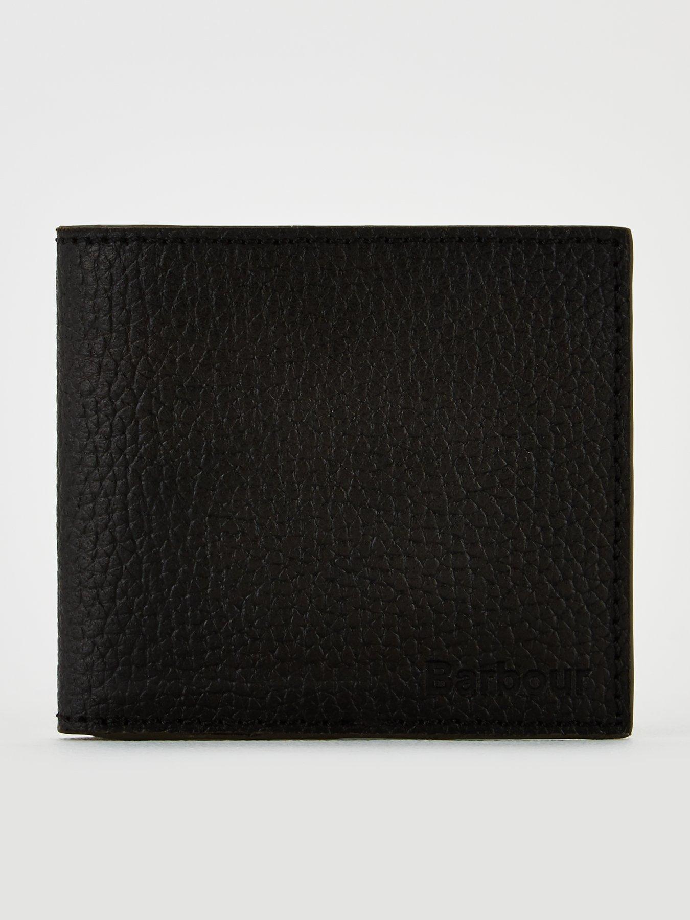 barbour grain leather coin wallet