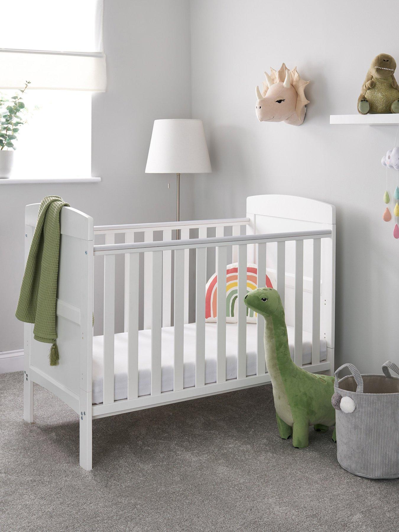 Product photograph of Obaby Grace Mini Cot Bed - White from very.co.uk