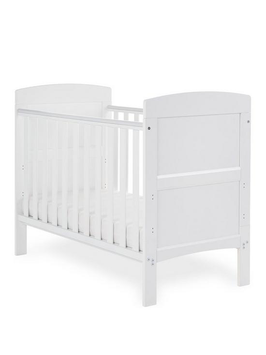 back image of obaby-grace-mini-cot-bed-white