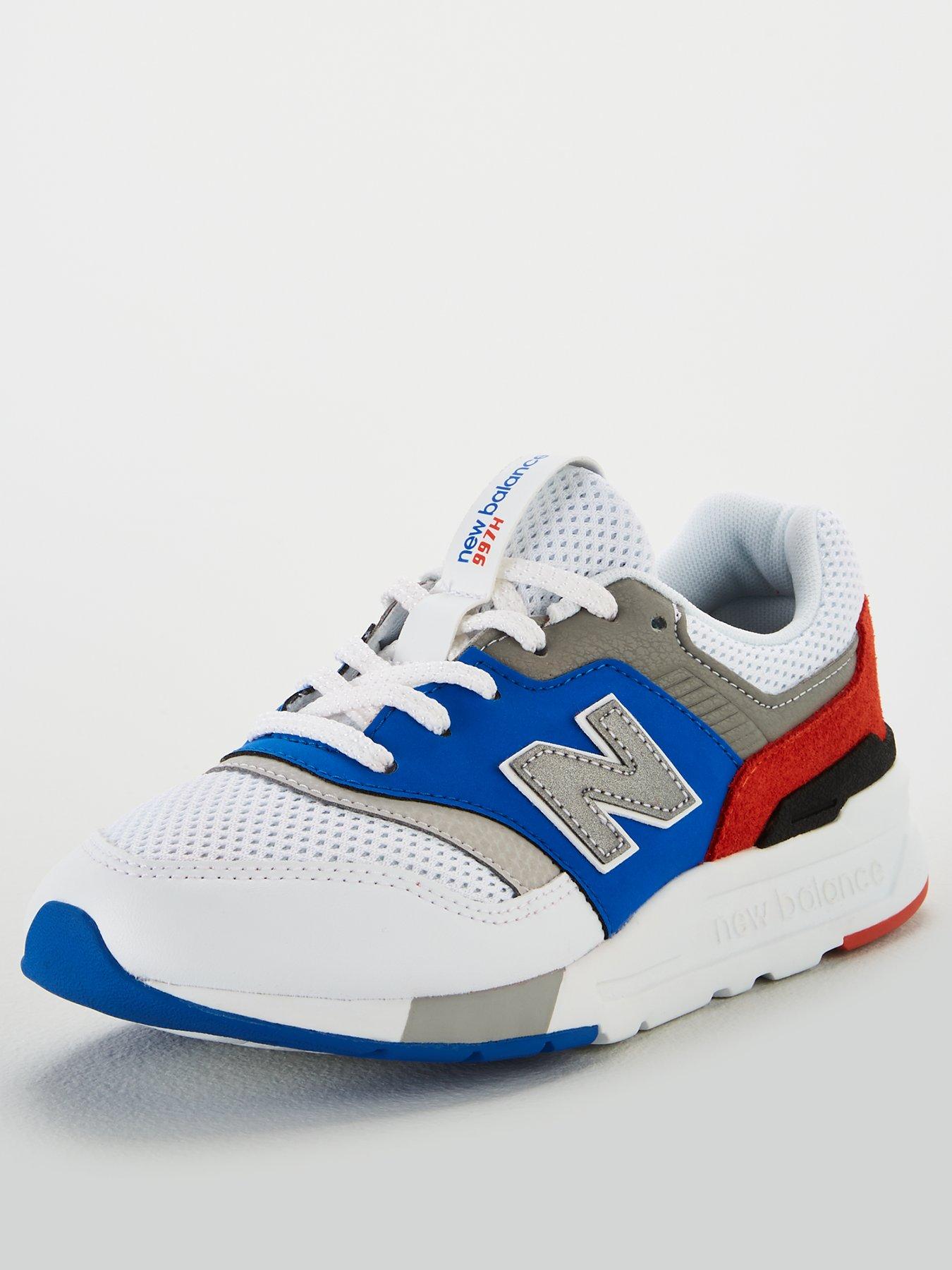 new balance white red blue