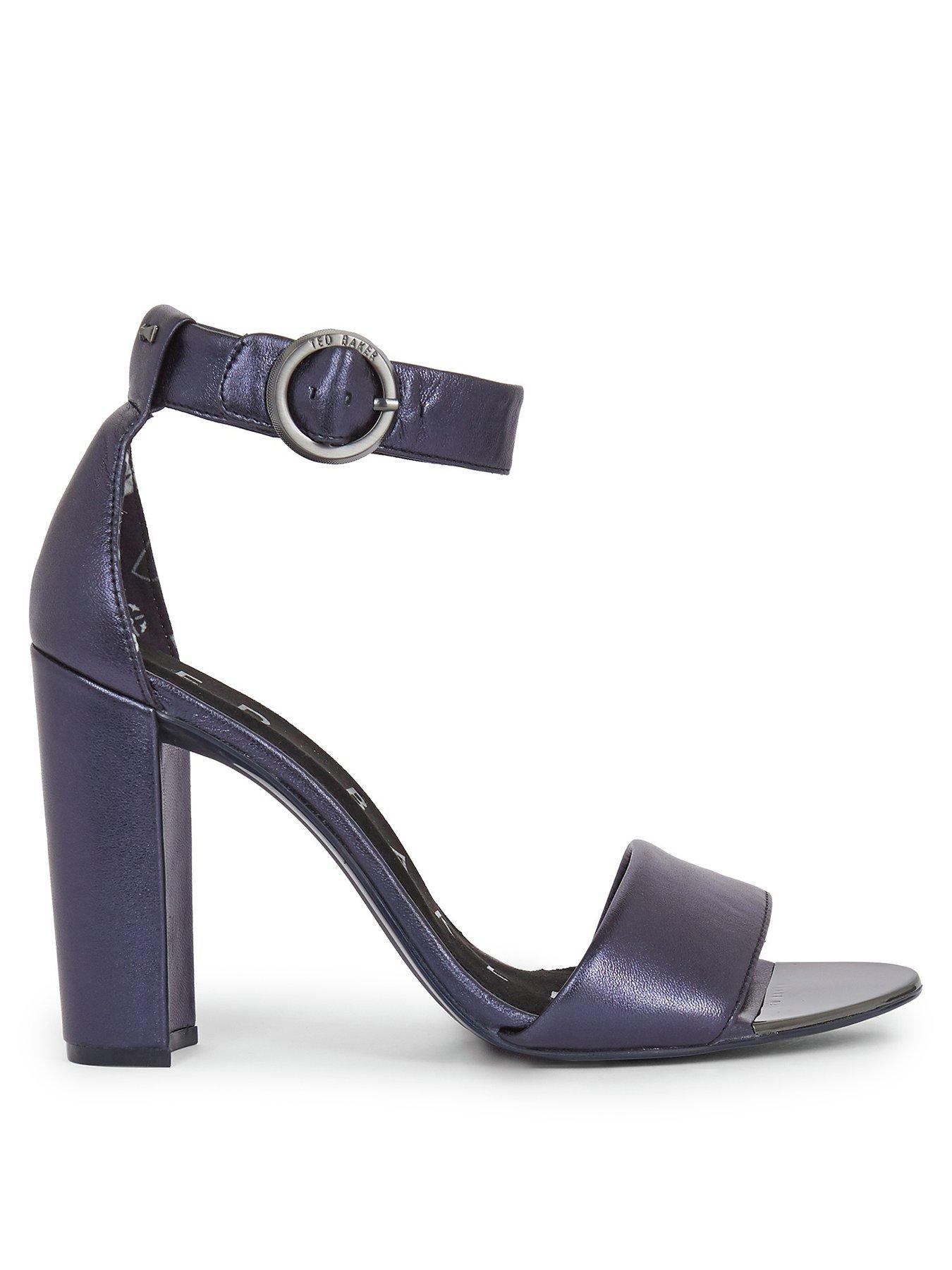 blue block heel sandals uk